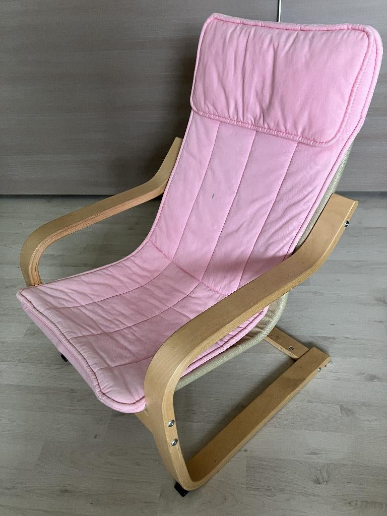 Kinderfauteuil/zetel (roze), Enfants & Bébés, Chambre d'enfant | Tables & Chaises, Comme neuf, Chaise(s), Enlèvement