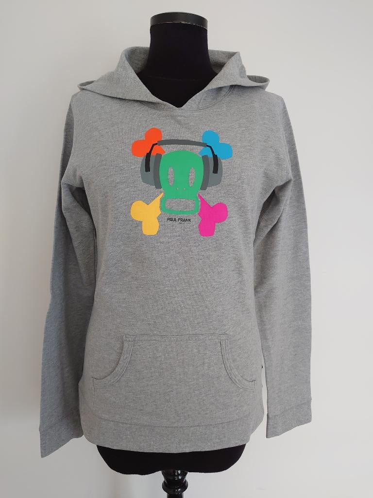 🎧 Hoody sweater Paul Frank - koptelefoon🎧 - M (en S), Maat 38/40 (M), Ophalen of Verzenden, Zo goed als nieuw, Grijs