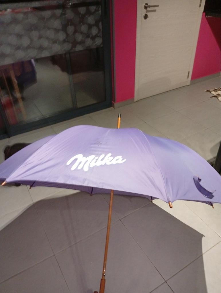 Parapluie publicitaire milka, Collections, Enlèvement ou Envoi