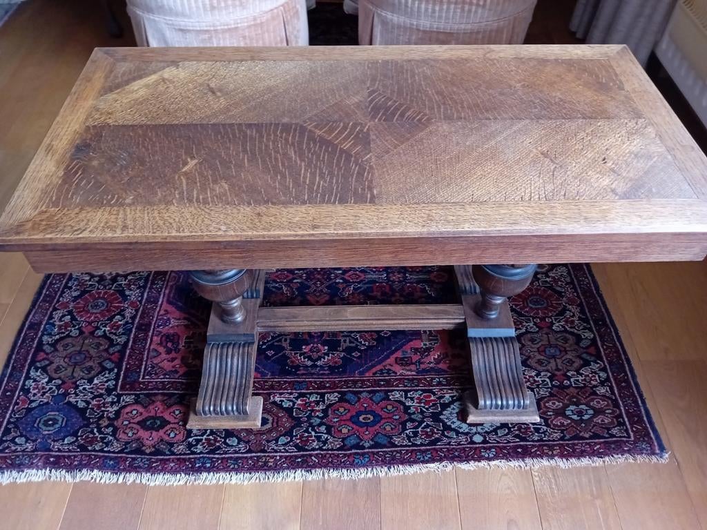 Salontafel, Ophalen, Zo goed als nieuw, Rechthoekig, Eikenhout