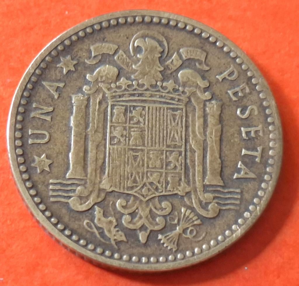 Munt Spanje - 1 peseta - 1947, Verzenden, Overige landen, Losse munt