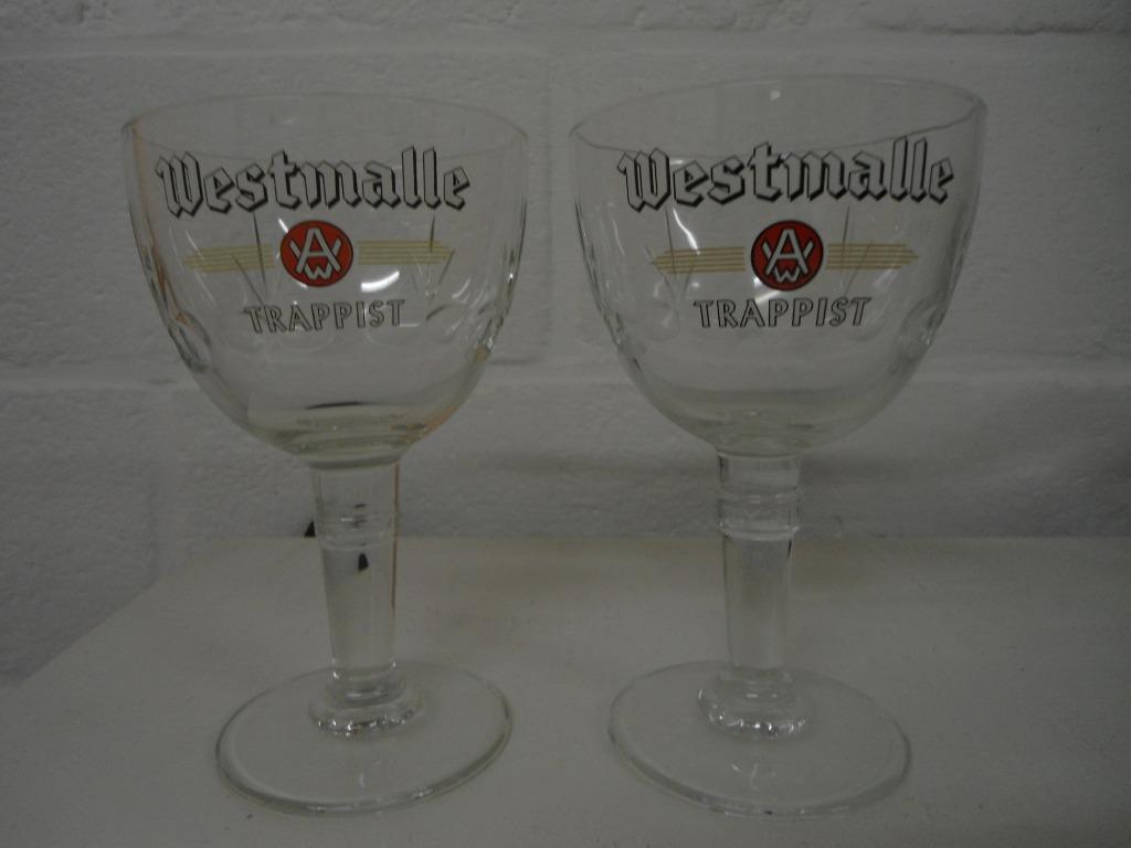 mooie westmalle glazen 4 soorten nieuw, Enlèvement ou Envoi, Neuf, Verre ou Verres