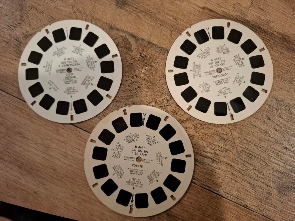 Viewmaster : rin tin tin, Verzenden, Zo goed als nieuw