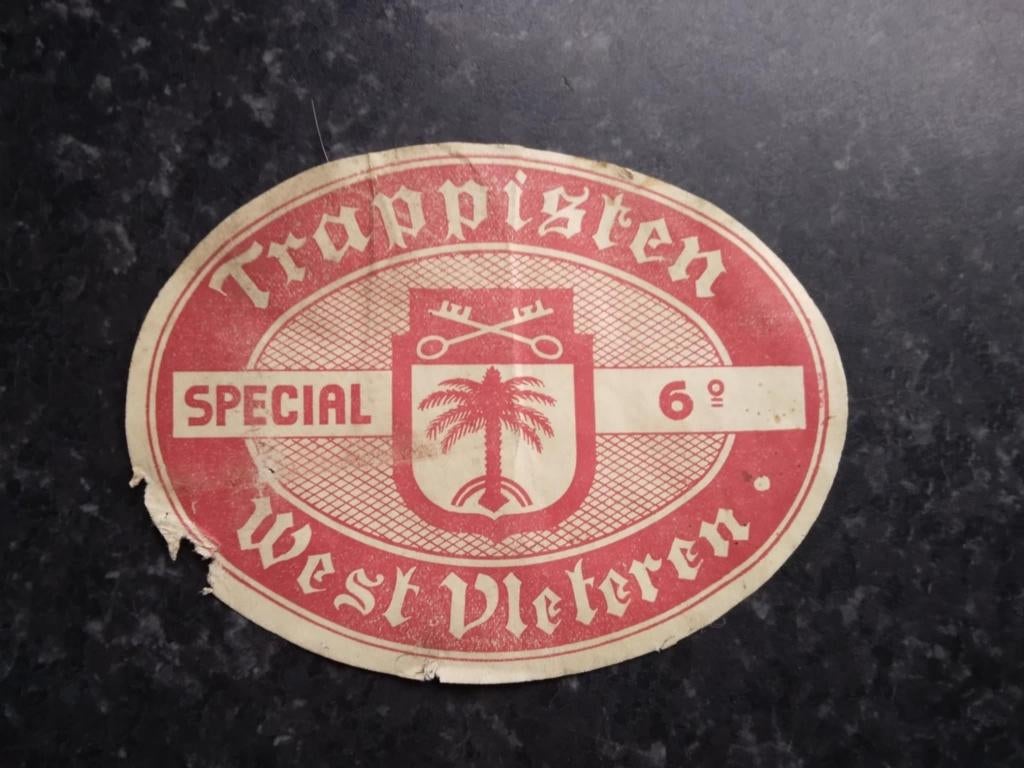 Oud label Westvleteren Special 6, Verzamelen, Ophalen of Verzenden, Gebruikt, Overige typen, Overige merken