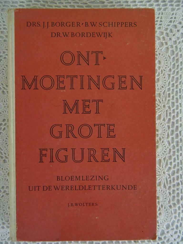 Vintage boek studieboek Literatuur Kweekschool 1959 1e druk, Gelezen, Ophalen of Verzenden, DRS. J.J. Borger, Nederland