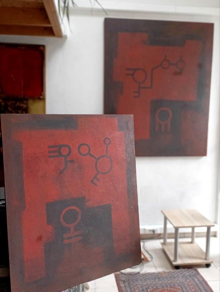 Deux peintures uniques de MTESs (Instagram : Mikpjt), Enlèvement ou Envoi