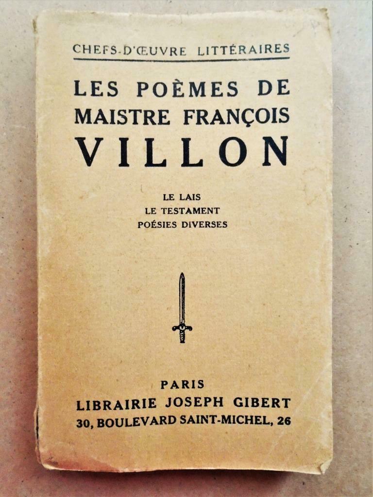Les Poèmes de Maistre François Villon - 1944, Gelezen, Ophalen of Verzenden, François Villon, Eén auteur