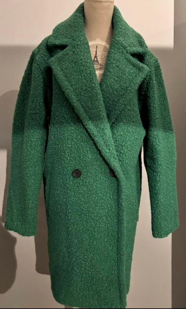 Nieuwe Desigual bouclette-jas, Ophalen of Verzenden, Nieuw, Maat 36 (S), Groen