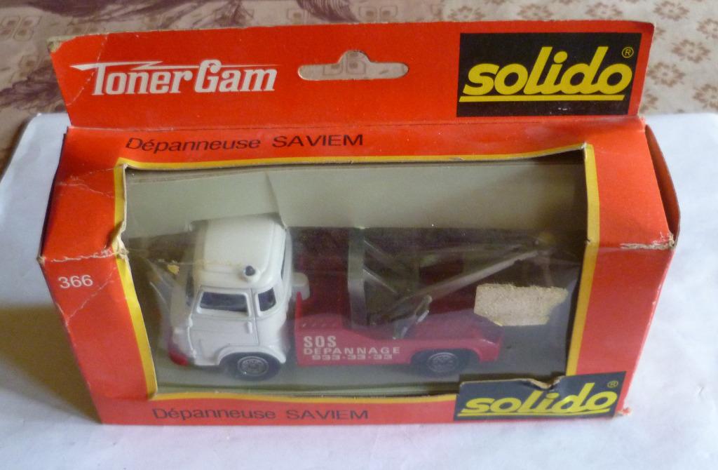 Solido Toner Gam Takelwagen Saviem, Enlèvement ou Envoi, Comme neuf, Voiture, Solido