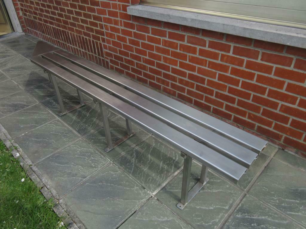 Robuste banc en inox ,pièce unique fabriqué sur mesure, Jardin & Terrasse, Enlèvement, Comme neuf
