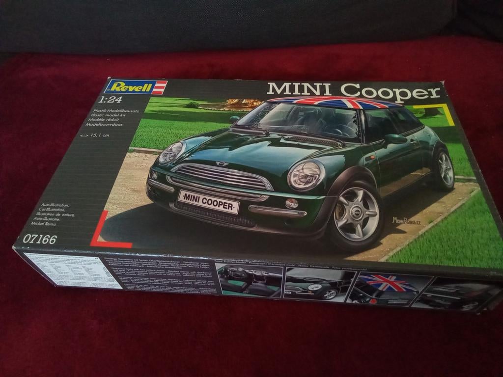Bouwpakket mini Cooper 1.24, Hobby & Loisirs créatifs, Voitures miniatures | 1:24, Enlèvement ou Envoi, Revell
