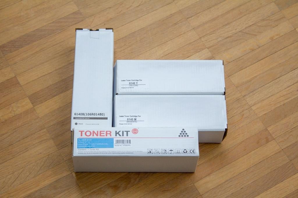 4 tonercartridges voor Xerox 6140 kleurenlaserprinter NIEUW, Ophalen of Verzenden, Nieuw, Toner, Xerox