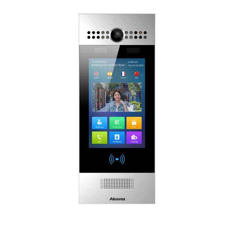 4G LTE-intercom - Akuvox R29C-L, Huis en Inrichting, Deurbellen, Zo goed als nieuw, Draadloos, Bewegingsdetectiesensor, Compatibel met smartphone