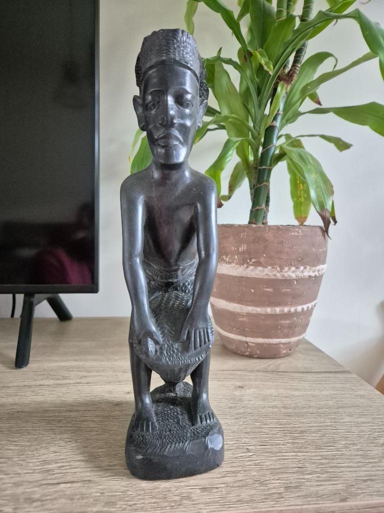 Houten Afrikaans beeldje, Antiek en Kunst, Ophalen