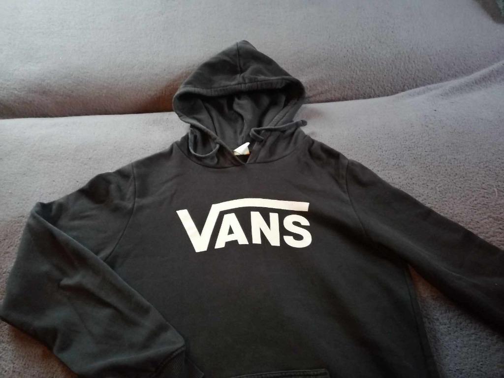 Trui met kap zwart merk vans  – maat  l  Vlek aan mouw, Kleding | Heren, Truien en Vesten, Maat 52/54 (L), Zwart, Ophalen of Verzenden