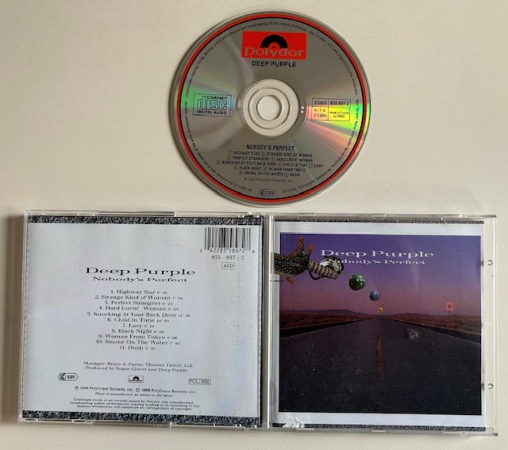 CD DEEP PURPLE - NOBODY's PERFECT LIVE BLACKMORE GILLAN LORD, Ophalen of Verzenden, Zo goed als nieuw