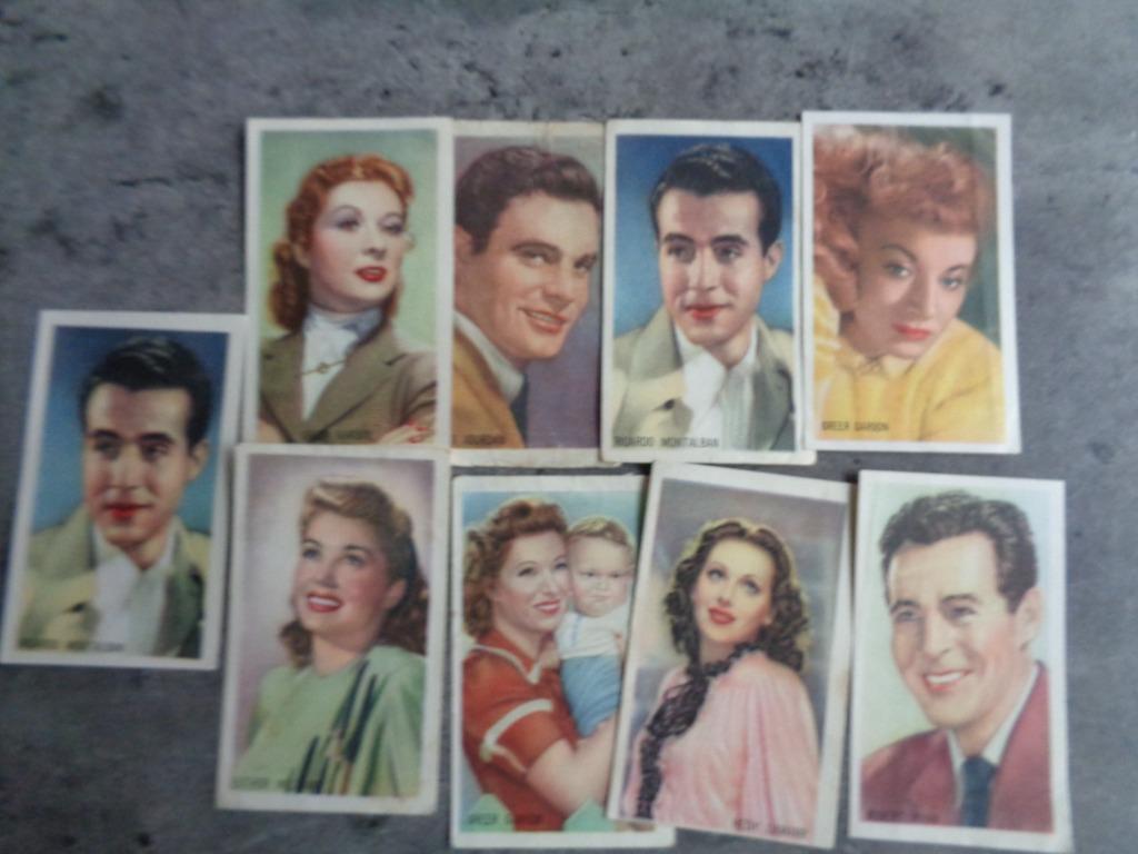 Les stars du cinéma KWATTA CHOCOLATE en 1947 9X PRINTS PLACE, Enlèvement ou Envoi