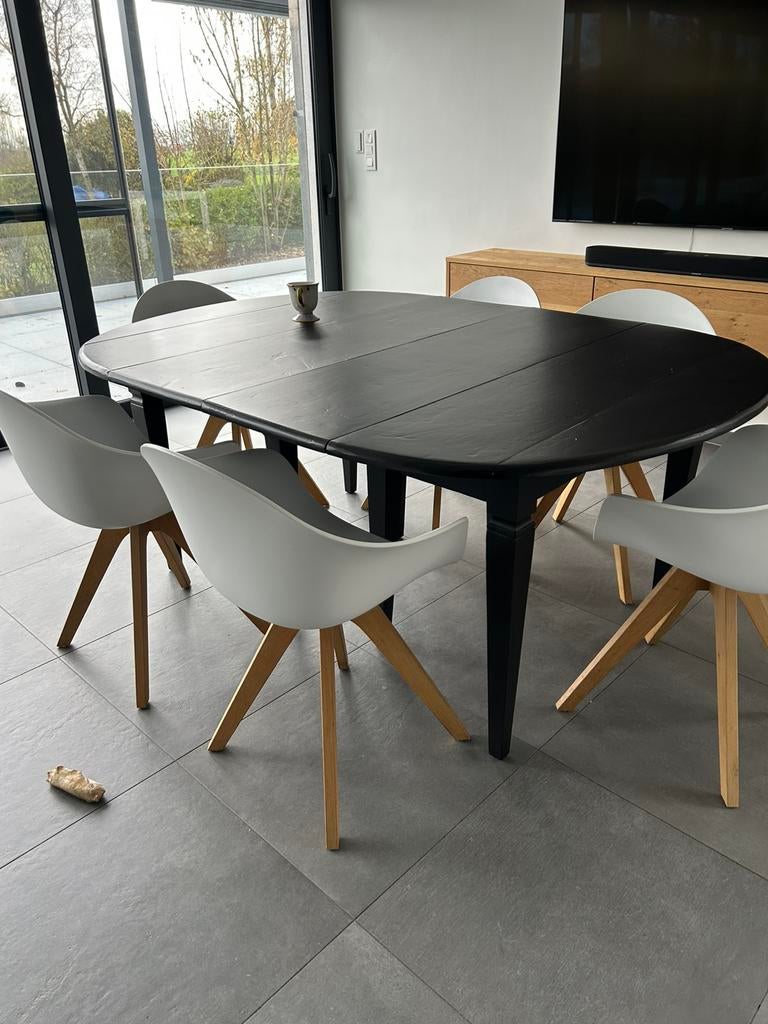 Table bois avec plusieurs rallonges, Maison & Meubles, Tables | Tables à manger, 150 à 200 cm, Enlèvement, Utilisé, Rectangulaire