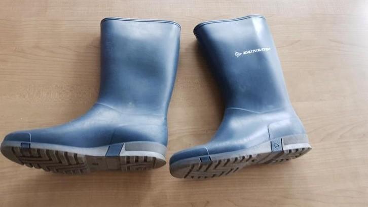 Rubberen laarzen blauw Dunlop maat 36, Enlèvement ou Envoi, Comme neuf, Bottes