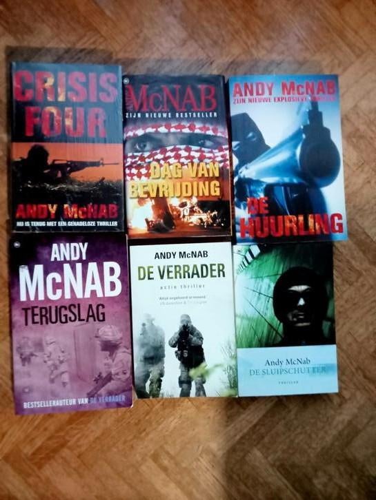 Te koop 6 titels Andy McNab, Enlèvement ou Envoi, Utilisé