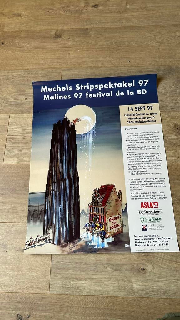 Marc sleen affiche stripfestival 1997, Ophalen, Zo goed als nieuw