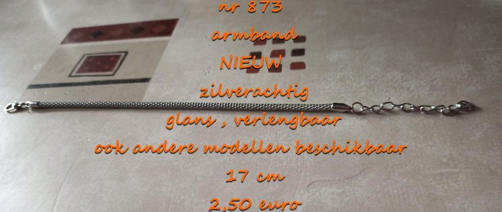 873. Juweel : armband , NIEUW , verzending inbegrepen, Verzenden, Nieuw, Zilver, Overige materialen
