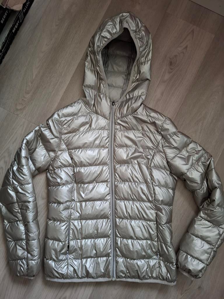 Zilverkleurige jas c&a, Ophalen of Verzenden, Maat 38/40 (M)