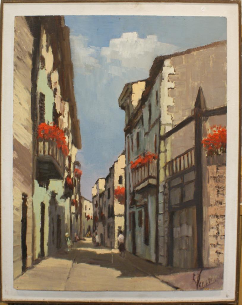 Mediterraans stadszicht (50 x 60 cm), Enlèvement ou Envoi