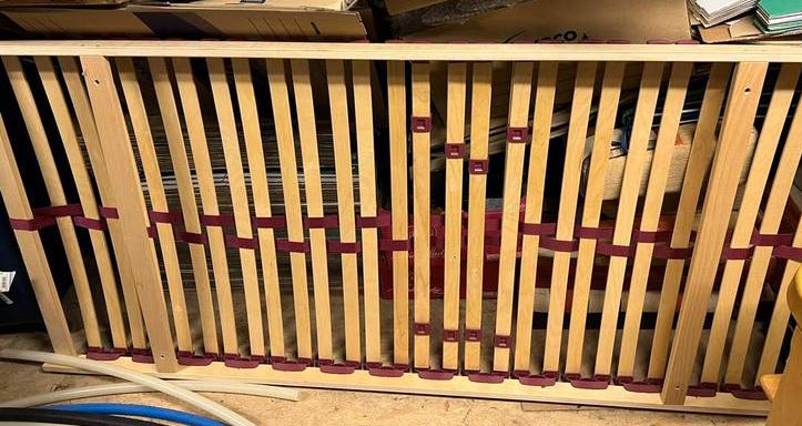 Bed met lattoflex - zonder matras, Ophalen, Zo goed als nieuw, Matras