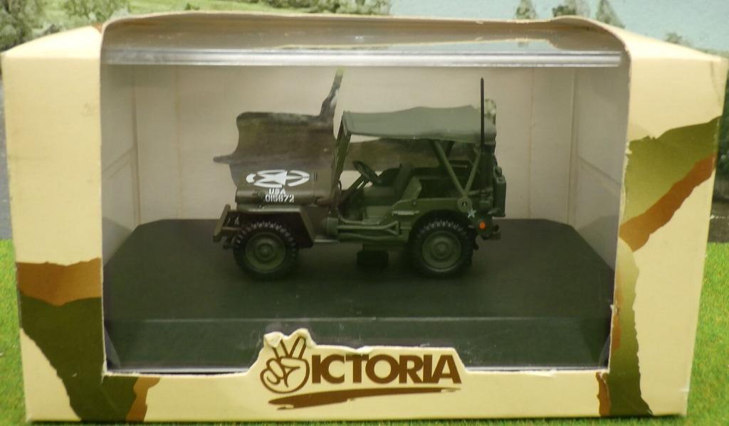 1:43 Victoria R001 USA Jeep Willys D-Day Vitesse, Hobby & Loisirs créatifs, Enlèvement ou Envoi, Comme neuf, Voiture