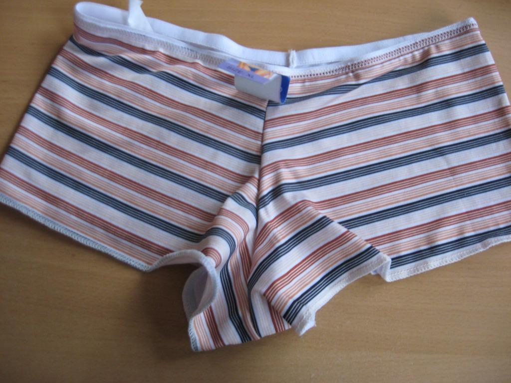 shorty in bruin/zwart streepje, ANDERE, Verzenden, Bruin, Broekje of Short