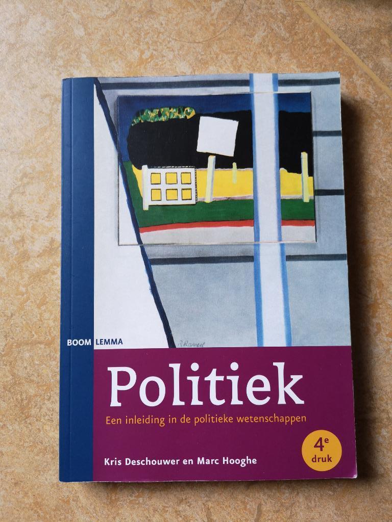Politiek - Een inleiding in de politieke wetenschappen, Ophalen, Zo goed als nieuw, Kris Deschouwer; Marc Hooghe, Politiek en Staatkunde