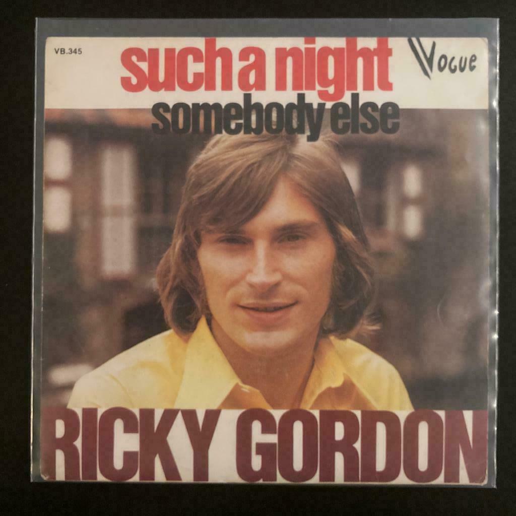 7" Ricky Gordon - Such A Night (VOGUE 1974) VG+, Cd's en Dvd's, Verzenden, 7 inch, Pop, Single