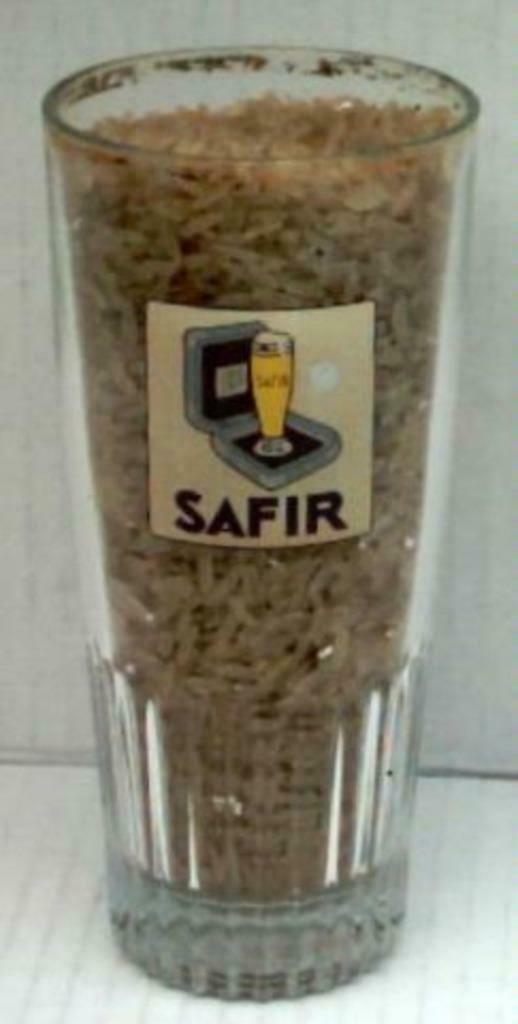 Bier brouwerij glas Safir Aalst, Verzamelen, Ophalen of Verzenden, Gebruikt, Bierglas