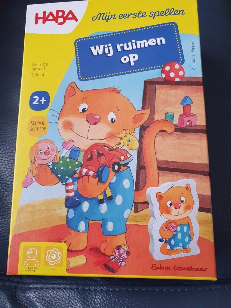 Haba spel wij ruimen op vanaf 2 jaar, Ophalen