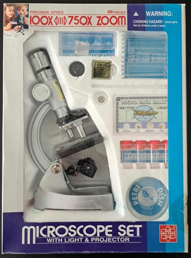 Microscoop set met projectiefunctie, TV, Hi-fi & Vidéo, Matériel d'optique | Microscopes, Utilisé, Microscope biologique, 400x à 1000x