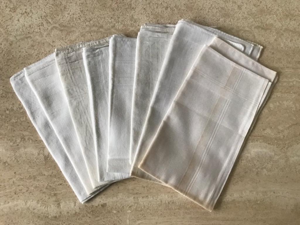 8 Grote sterke retro zakdoeken - 100% katoen (nr4458), Verzamelen, Ophalen of Verzenden, Overige typen