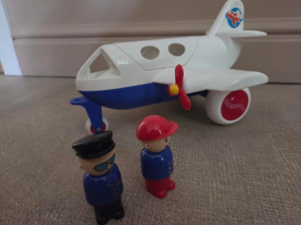 Avion Viking Toys avec pilote et passager, Enlèvement ou Envoi, Comme neuf
