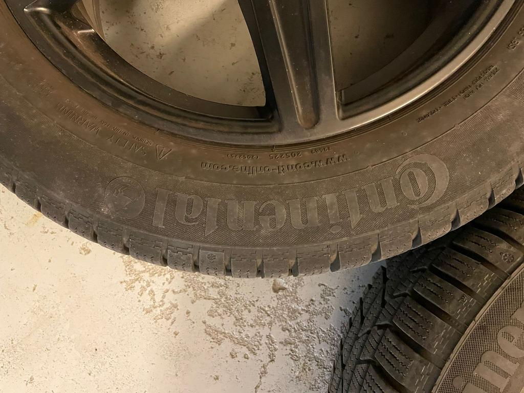 4 jantes alu montées pneus hiver, Enlèvement, Utilisé