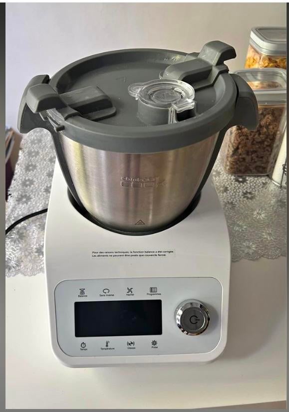 Robot cuiseur compact Cook avec accessoires, Electroménager, Comme neuf, Résiste au lave-vaisselle, 3 vitesses ou plus