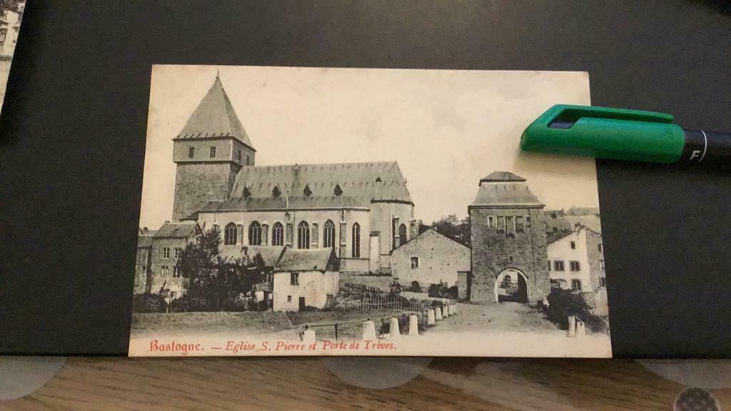 Bastogne Église Saint Pierre, Collections, Cartes postales | Belgique, Avant 1920, Non affranchie