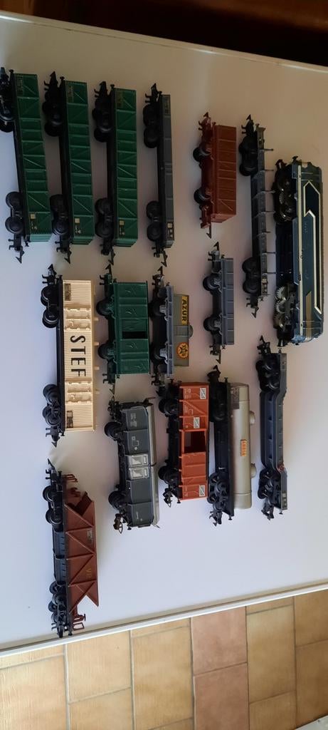 Set antiek speelgoed, Ophalen of Verzenden, Locomotief, Jouef