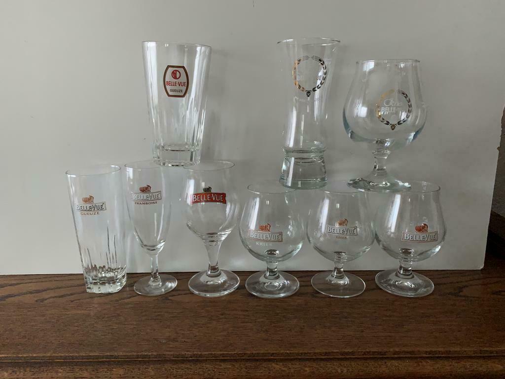 verre bière belle vue BELLE-VUE Kriek Gueuze, Collections, Comme neuf, Verre ou Verres, Autres marques