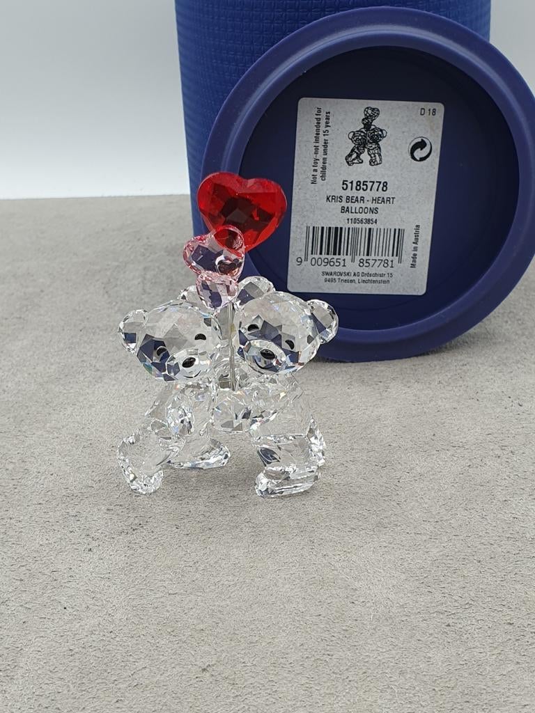 Swarovski Kris beer: Harten ballonnen 5185778, Verzamelen, Swarovski, Ophalen of Verzenden, Zo goed als nieuw