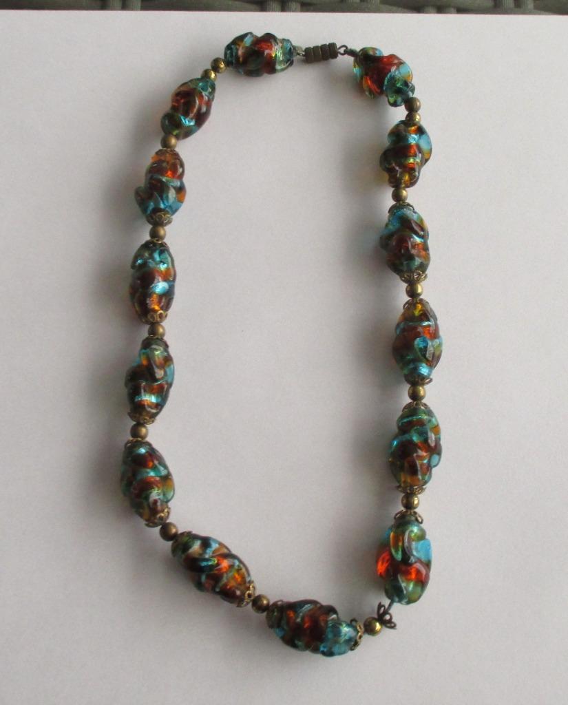 Halssnoer met licht glinsterende parels, Bijoux, Sacs & Beauté, Enlèvement ou Envoi, Utilisé, Brun, Pierre ou Minéral