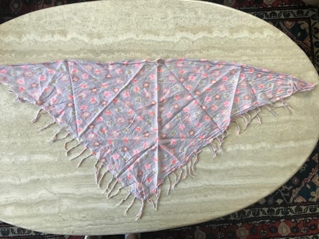 Nieuw katoenen hoofddoek sjaaltje (zn5322), Enlèvement ou Envoi, Neuf, Écharpe