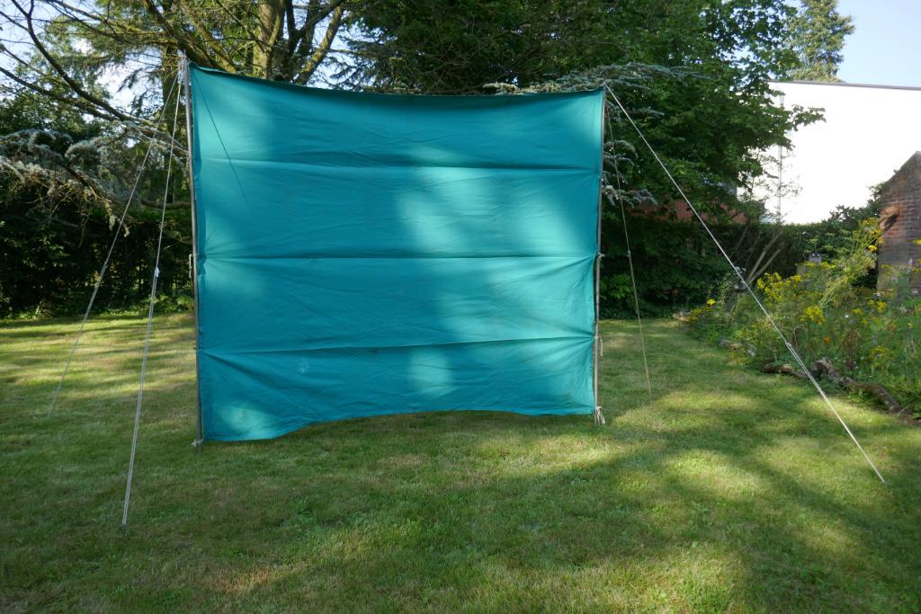 Windscherm - 2m breed - 1,8m hoog, Caravans en Kamperen, Ophalen of Verzenden, Gebruikt