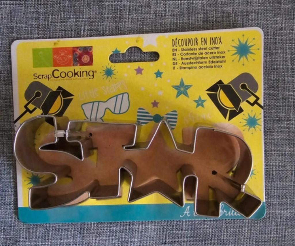 koekjesvorm STAR ( Scrap Cooking), Ophalen of Verzenden, Nieuw, Taarten of Cupcakes, Bakvorm
