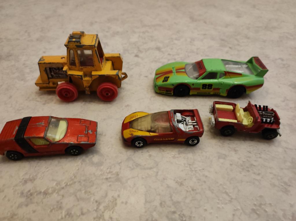 Matchbox lot 5 vintage cars, Enlèvement, Utilisé, Voiture, Matchbox