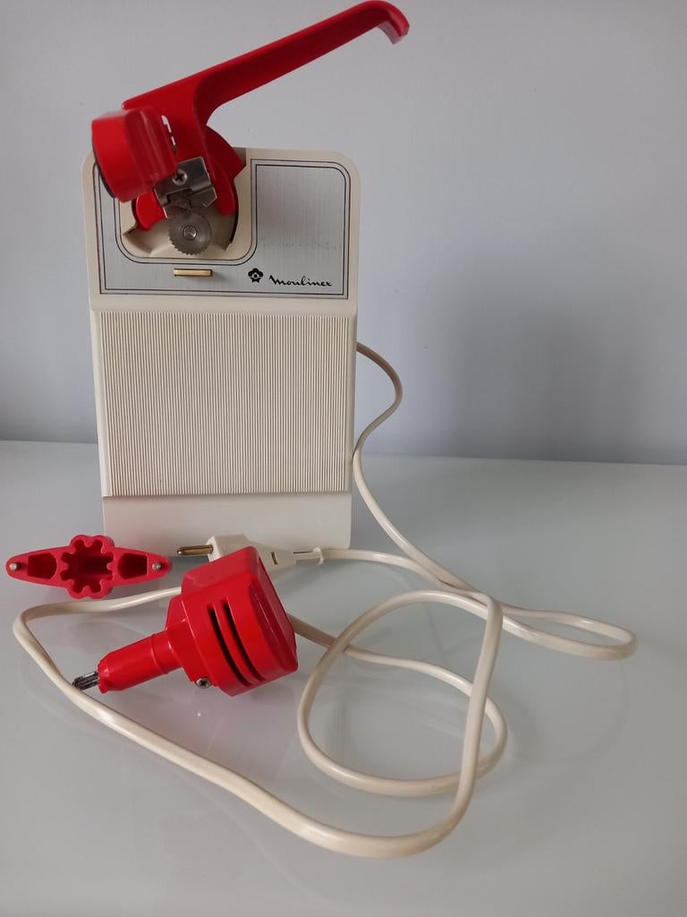 Moulinex Blikopener en messenslijper, Ophalen of Verzenden, Zo goed als nieuw